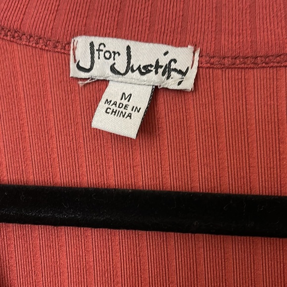 Brick 🧱 Colored NWT Ribbed button down Cardigan Dress Size M - Picture 4 of 8